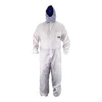 SAS Safety 6938 Moon suit Nylon Cotton Coverall, Large, White